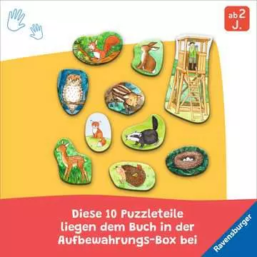 41824 Babybücher und Pappbilderbücher Mein großes Puzzle-Spielbuch: Wald von Ravensburger 5