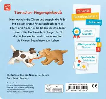43354 Babybücher und Pappbilderbücher Viele kleine Zappeltiere von Ravensburger 2
