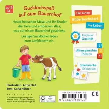 43617 Babybücher und Pappbilderbücher Mein Bauernhof Gucklochbuch von Ravensburger 2