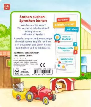 43769 Babybücher und Pappbilderbücher Mein erstes Sachen suchen: Mein Bauernhof von Ravensburger 2