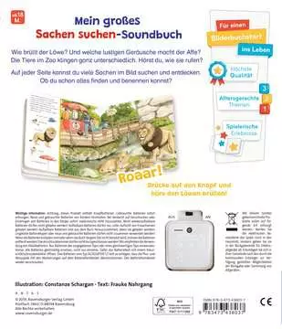 43803 Babybücher und Pappbilderbücher Sachen suchen, Sachen hören: Im Zoo von Ravensburger 2