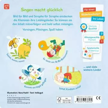 43853 Babybücher und Pappbilderbücher Bild für Bild singen wir Kinderlieder von Ravensburger 2
