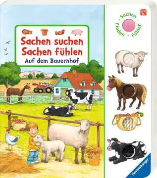 43865 Babybücher und Pappbilderbücher Sachen suchen, Sachen fühlen: Auf dem Bauernhof von Ravensburger 1