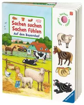 43865 Babybücher und Pappbilderbücher Sachen suchen, Sachen fühlen: Auf dem Bauernhof von Ravensburger 3