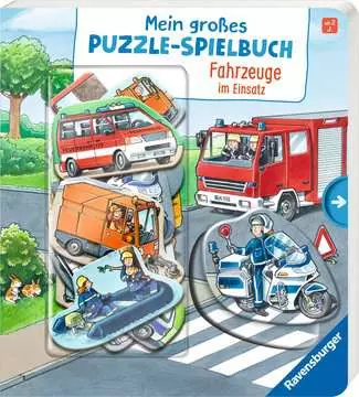 43873 Babybücher und Pappbilderbücher Mein großes Puzzle-Spielbuch: Fahrzeuge im Einsatz von Ravensburger 1