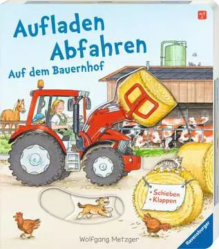 43895 Babybücher und Pappbilderbücher Aufladen - Abfahren: Auf dem Bauernhof von Ravensburger 1