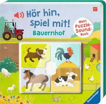 43991 Babybücher und Pappbilderbücher Hör hin, spiel mit! Mein Puzzle-Soundbuch: Bauernhof von Ravensburger 1