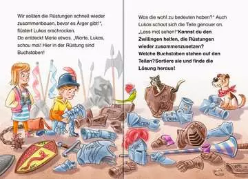 46161 Erstlesebücher Die Jagd nach dem magischen Detektivkoffer, Band 4: Achtung, Raubritter! von Ravensburger 4