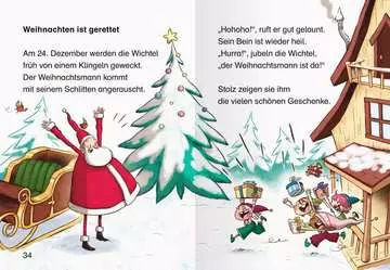 46206 Erstlesebücher Leserabe - 1. Lesestufe: Wichtel Wolle rettet Weihnachten von Ravensburger 5