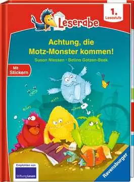 46224 Erstlesebücher Leserabe - 1. Lesestufe: Achtung, die Motz-Monster kommen! von Ravensburger 1
