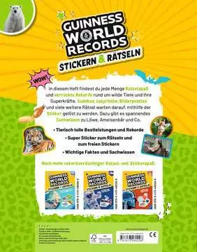 48029 Lernbücher und Rätselbücher Guinness World Records: Stickern & Rätseln - Wilde Tiere von Ravensburger 2