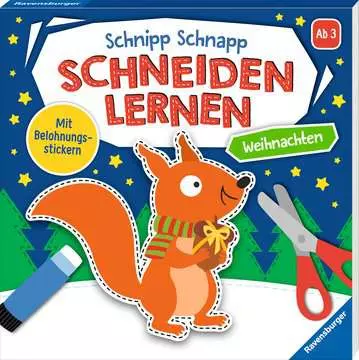 48966 Malbücher und Bastelbücher Schnipp-Schnapp Schneiden lernen - Weihnachten von Ravensburger 1