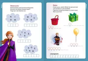 49177 Lernbücher und Rätselbücher Disney Die Eiskönigin 2: Wörterrätsel zum Lesenlernen von Ravensburger 4