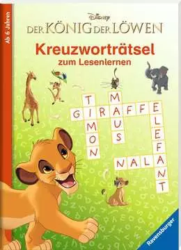 49179 Lernbücher und Rätselbücher Disney Der König der Löwen: Kreuzworträtsel zum Lesenlernen von Ravensburger 1