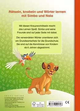 49179 Lernbücher und Rätselbücher Disney Der König der Löwen: Kreuzworträtsel zum Lesenlernen von Ravensburger 2