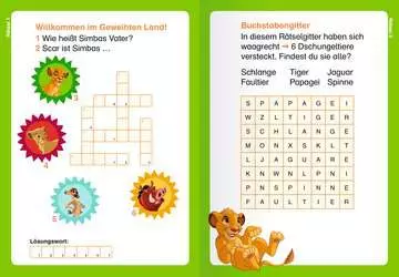 49179 Lernbücher und Rätselbücher Disney Der König der Löwen: Kreuzworträtsel zum Lesenlernen von Ravensburger 4