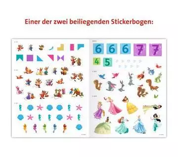 49183 Malbücher und Bastelbücher Mein Stickerspaß Disney Prinzessin: Vorschulrätsel von Ravensburger 3