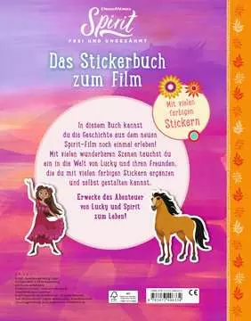 49633 Malbücher und Bastelbücher Dreamworks Spirit Frei und Ungezähmt: Das Stickerbuch zum Film von Ravensburger 2