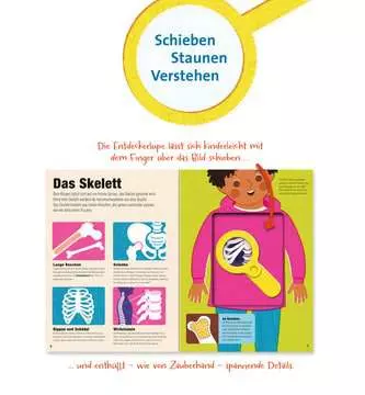 55507 Kindersachbücher Das Buch mit der Lupe: Mein Körper von Ravensburger 3