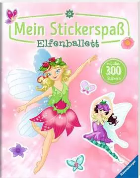 55735 Malbücher und Bastelbücher Mein Stickerspaß: Elfenballett von Ravensburger 1