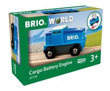 63313000 BRIO Eisenbahn Blaue Batterie Frachtlok von Ravensburger 1