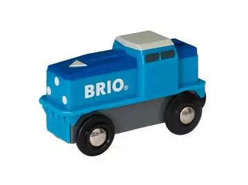 63313000 BRIO Eisenbahn Blaue Batterie Frachtlok von Ravensburger 2