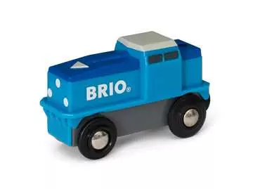 63313000 BRIO Eisenbahn Blaue Batterie Frachtlok von Ravensburger 3