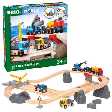 Rail & Road Loading set | BRIO Railway | BRIO | | Rail & Road Loading set