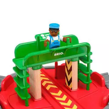 63347600 BRIO Eisenbahn Lok-Drehscheibe mit Kontrollbrücke von Ravensburger 5