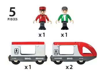 63350500 BRIO Eisenbahn Roter Reisezug von Ravensburger 6