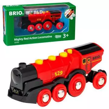 63359200 BRIO Eisenbahn Rote Lola Batterielok von Ravensburger 4