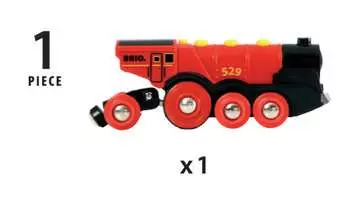 63359200 BRIO Eisenbahn Rote Lola Batterielok von Ravensburger 8