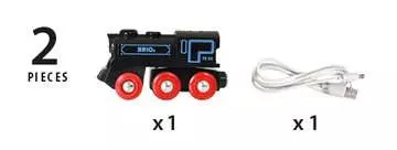 63359900 BRIO Eisenbahn Schwarze Akku-Lok mit Mini-USB von Ravensburger 7