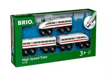 63374800 BRIO Eisenbahn Schnellzug mit Sound, Holz,3teilig von Ravensburger 1