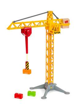usikre indelukke sovende Construction Crane with Lights | BRIO Railway | BRIO | Products |  Construction Crane with Lights