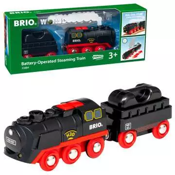 63388400 BRIO Eisenbahn BRIO Batterie-Dampflok mit Wassertank von Ravensburger 2