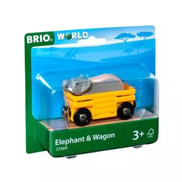 63396900 BRIO Eisenbahn Tierwaggon Elefant von Ravensburger 1