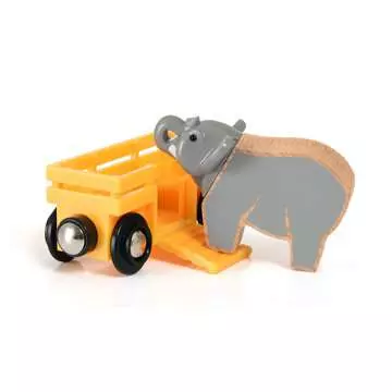 63396900 BRIO Eisenbahn Tierwaggon Elefant von Ravensburger 4