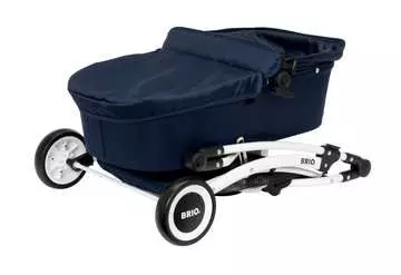 63901000 Rollenspielzeug BRIO Puppenwagen Spin blau mit Schwenkrädern von Ravensburger 6
