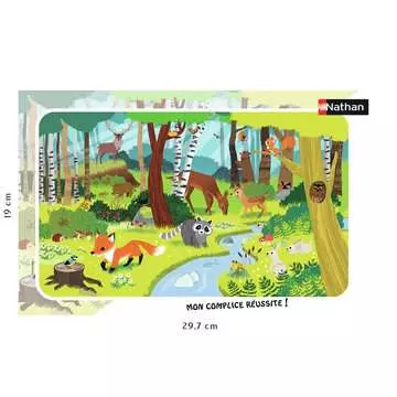 Nathan puzzle cadre 15 p - Les animaux de la forêt Puzzle Nathan;Puzzle enfant - Image 2 - Ravensburger