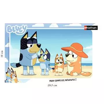 Nathan puzzle cadre 15 p - Bluey à la plage / Bluey Puzzle Nathan;Puzzle enfant - Image 2 - Ravensburger
