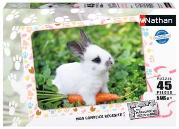 Puzzle 45 p - Petit lapin et sa carotte