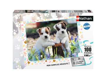 Puzzle 100 p - Les petits Jack Russell