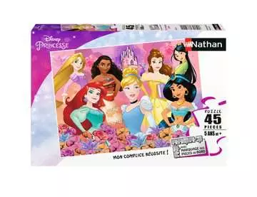 Nathan puzzle 45 p - Les princesses Disney Puzzle Nathan;Puzzle enfant - Image 1 - Ravensburger