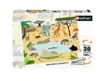 Puzzle 30 p - Les animaux de la savane Puzzle Nathan;Puzzle enfant - Image 1 - Ravensburger