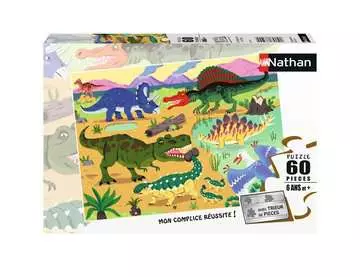 Puzzle 60 p - Les dinosaures du Crétacé Puzzle Nathan;Puzzle enfant - Image 1 - Ravensburger
