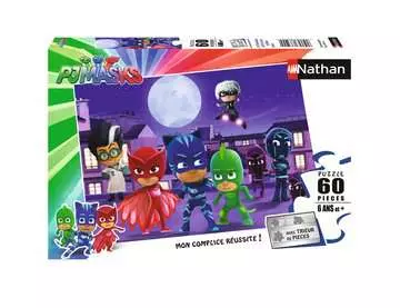 Nathan puzzle 60 p - Les Pyjamasques contre les super-méchants Puzzle Nathan;Puzzle enfant - Image 1 - Ravensburger
