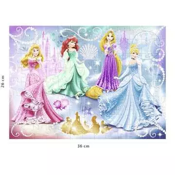 Puzzle 100 p - Princesses étincelantes / Disney Princesses Puzzle Nathan;Puzzle enfant - Image 3 - Ravensburger