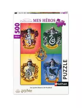 Puzzle N 500 p - Les quatre blasons de Poudlard / Harry Potter Puzzle Nathan;Puzzle adulte - Image 1 - Ravensburger
