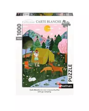 Puzzle N 1000 p - Let s go camping / Arual (Collection Carte blanche) Puzzle Nathan;Puzzle adulte - Image 1 - Ravensburger